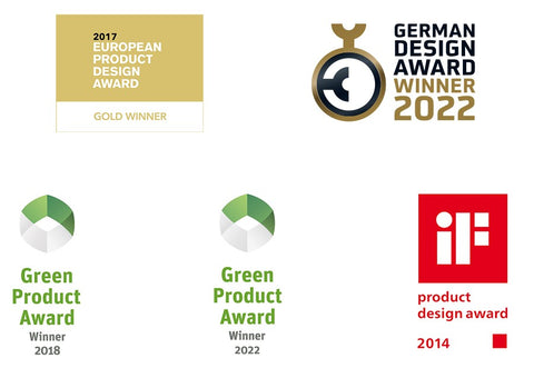 logos european product design award german design award green product deaign award if product design ward